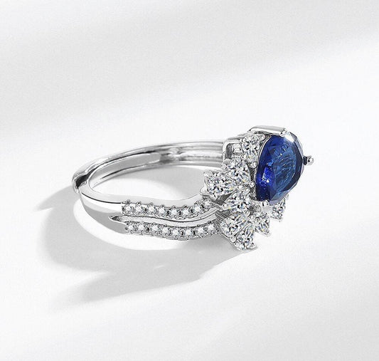 Curved Zircon Ring Adjustable