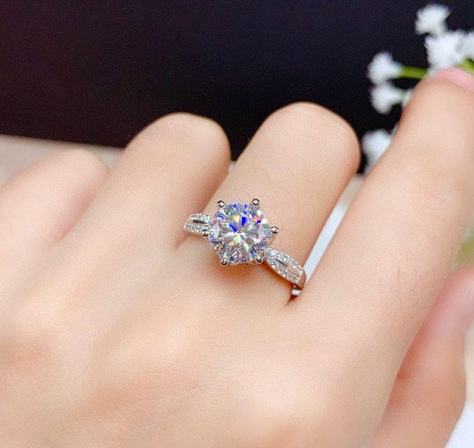 Diamond Cut Ring Adjustable