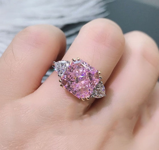 Cushion Zircon Ring