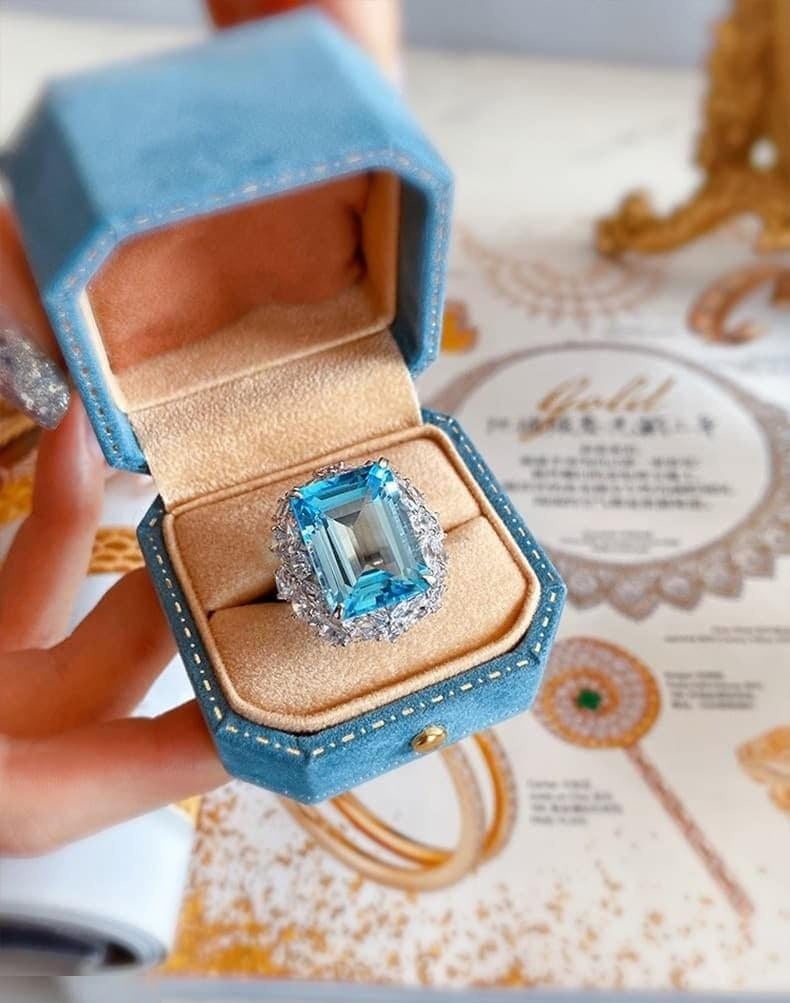 Aqua Cathedral Ring