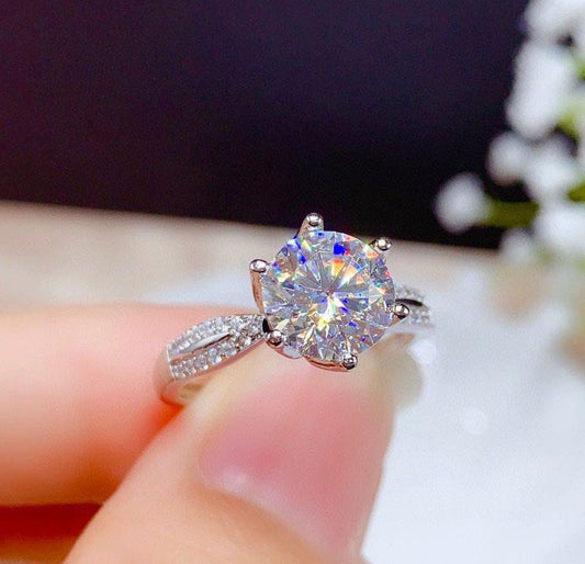 Diamond Cut Ring Adjustable