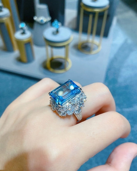 Aqua Cathedral Ring