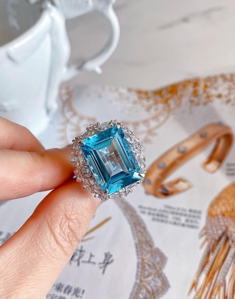 Aqua Cathedral Ring